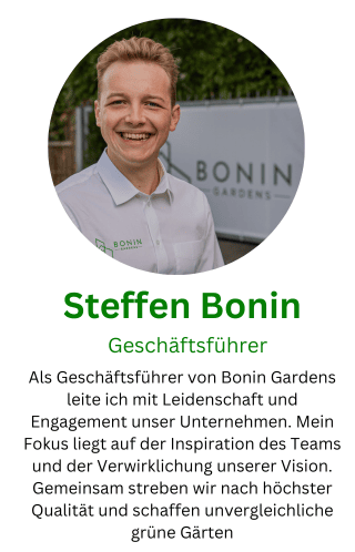 Steffen Bonin, Geschäftsführer von Bonin Gardens Gartenpflege