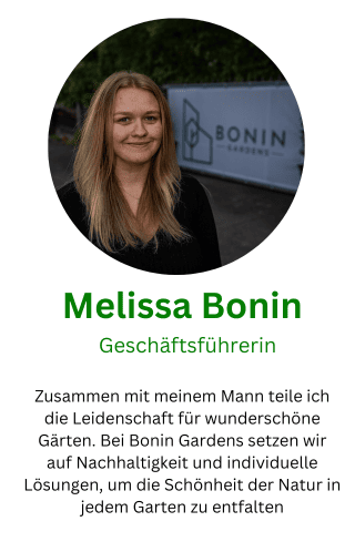 Melissa Bonin, Geschäftsführerin von Bonin Gardens Gartenpflege